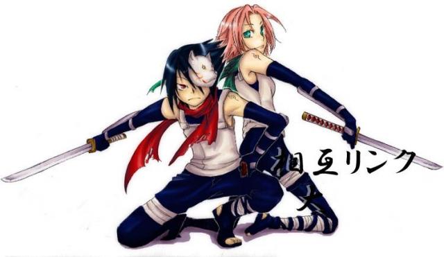 Sasuke and Sakura ANBU Teens
